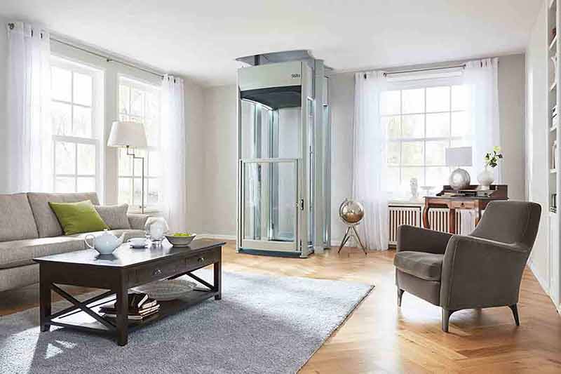 Shaftless home elevator cost