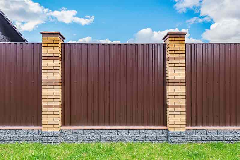 Corrugated metal fence cost