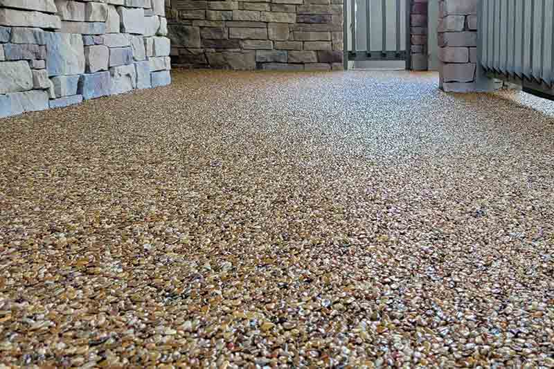 Epoxy pebble patio cost