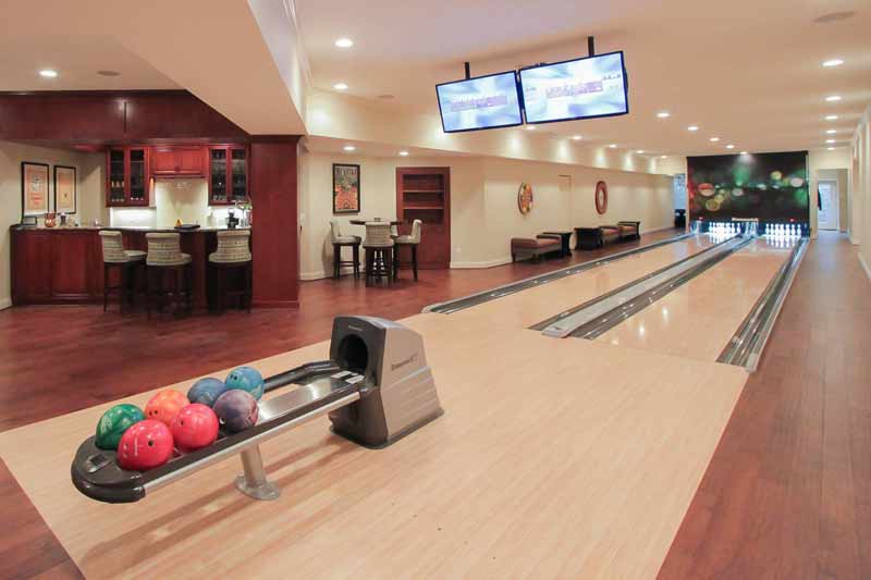 Home bowling alley cost